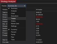 NinjaTrader - Review Trades